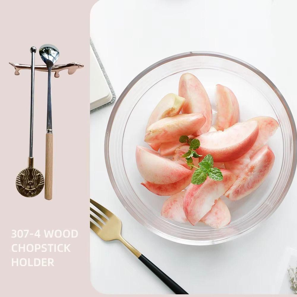1Pcs Cat Dog Deer Design Chopstick Holder Zinc Alloy Fork Storage Holder  Art Craft Table Decoration