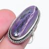 Russian Charoite Gemstone 925 Sterling Silver Jewelry Ring Size 8