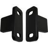 Black Aluminum Floor Guide, Floor Mounted Sliding Barn Door Hardware, Adjustable Bypass Door Guide, 2 Pack
