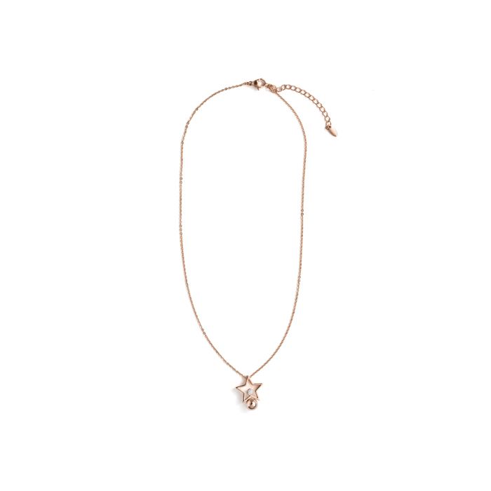 Collier - LUXENTER - Losath - Zircone brillante - Finition or rose 18 carats - Longueur 40 cm + 5 cm