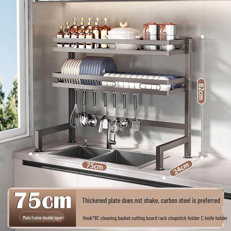 Многофункциональная кухонная мойка для хранения посуды и слива