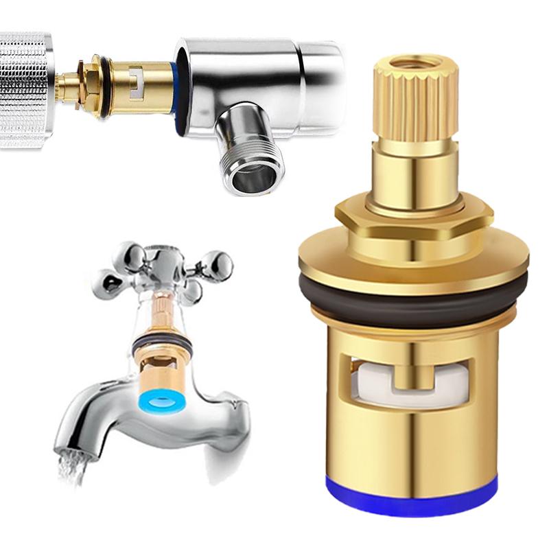 1Pc Faucet Valves Replacement Universal Tap Valve Brass Cartridge Faucet Inner Valve For Household Bathroom Kitchen Supplies