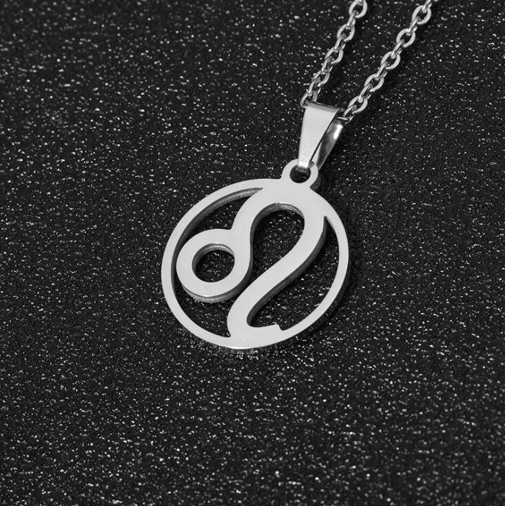 Унисекс Элегантный Нержавеющая сталь 12 Созвездие Подвески Шарм Золотая Цепочка Чокер Символ Астрология Ожерелья Знак Зодиака Ожерелье