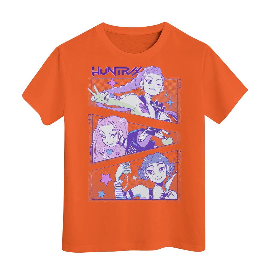 Футболка с короткими рукавами и круглым вырезом для мальчиков и девочек