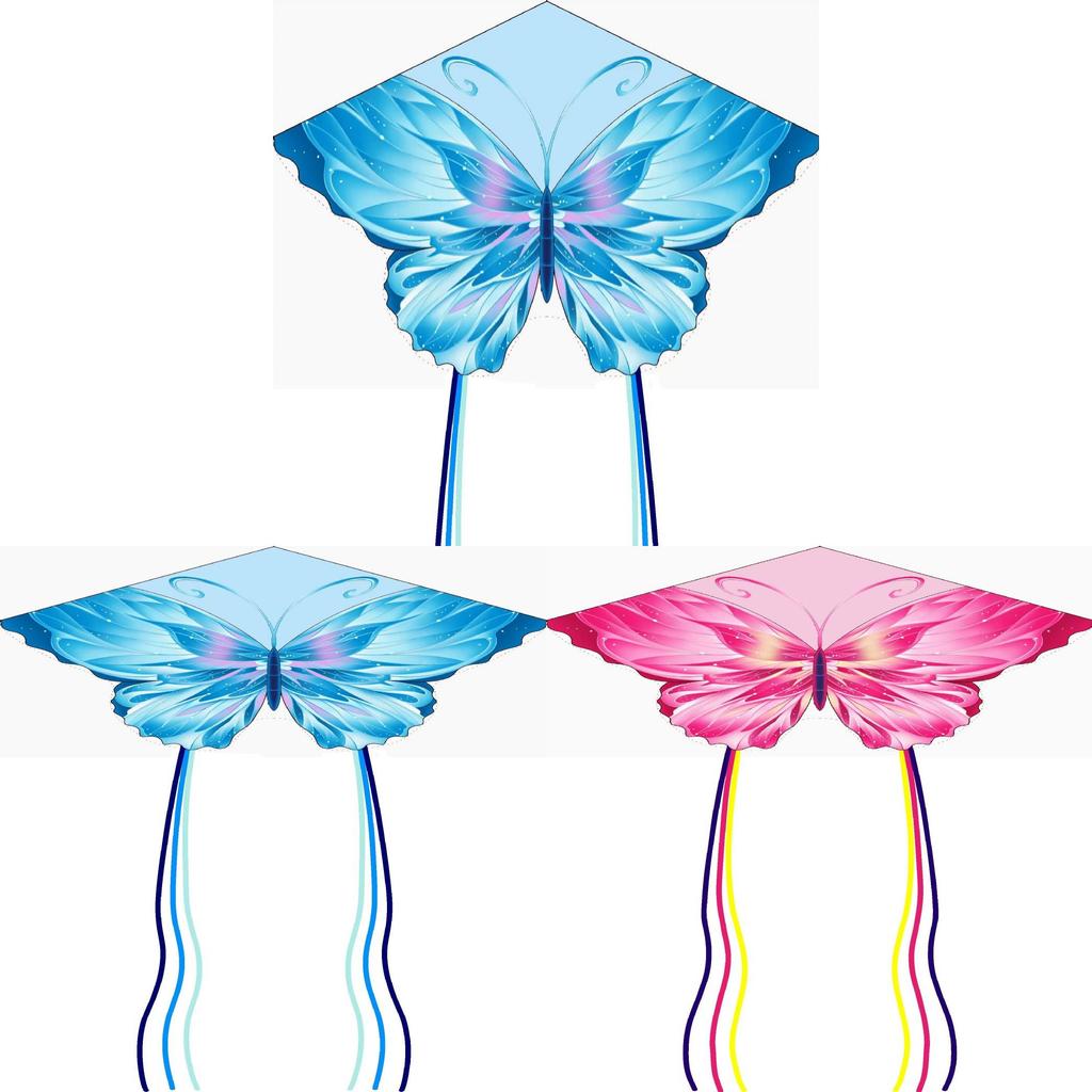 Butterfly Kite With Glass Fiber Frame For Outdoor Recreation Kids And Adults
