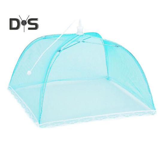 Foldable Food Cover Large Capacity Mesh Fabric Detachable Portable Umbrella Style Dish Cover