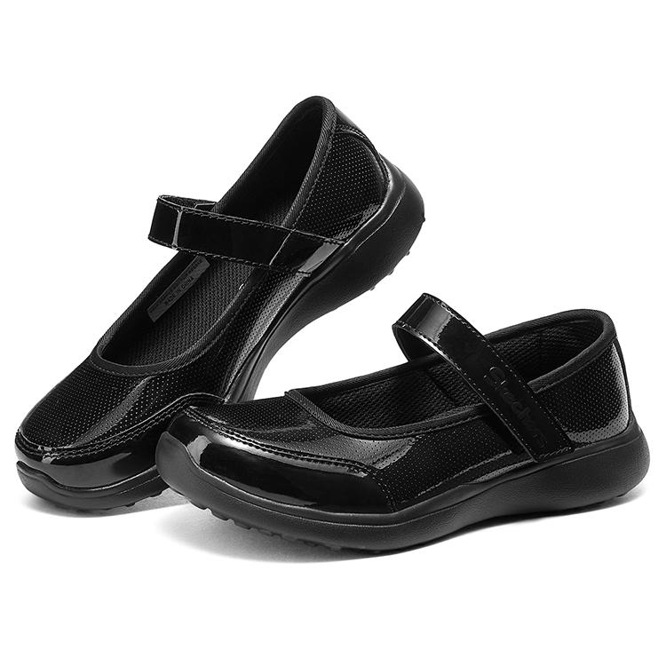 Skechers Детские Microstrides Старой школы Удобные Нескользящие Прочные Низкие Детские Кожаные Ботинки Детская обувь Черный 302637L-BBK