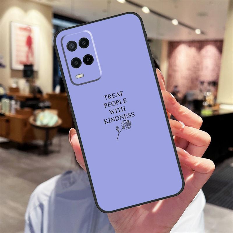 Относись к людям с добротой Чехол для Oppo A17 A77 A80 A40 A60 A98 A78 A18 A38 A58 A16 A76 A96 A74 A94 A54 A57S A15