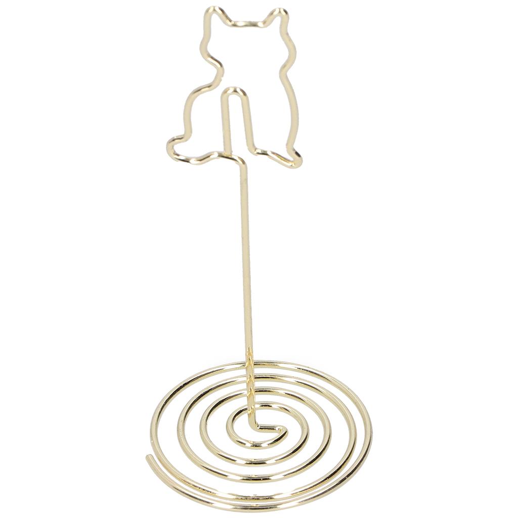 10 шт. зажим для фото кота с подставкой для стола, заметки, железная проволока, канцелярские принадлежности