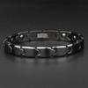 Магнитный браслет, мужские ювелирные изделия, черно-белые керамические регулируемые мужские браслеты, мужской браслет, подарки для него, ювелирные изделия