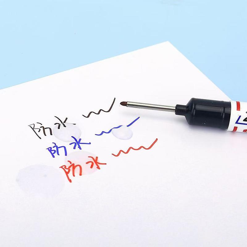 Многоцелевой длинный наконечник специального маркера, быстросохнущий водостойкий маркер для маслянистых поверхностей, керамическая плитка, плотницкий длинный наконечник маркера-карандаша