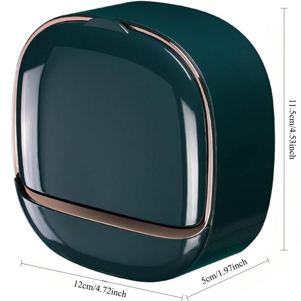 Adhesive Soap Holder for Shower Wall with Drainage Box, Waterproof Shower Bar Soap Holder Tray Soap Dish Wall Mounted Soap Caddy Organizer