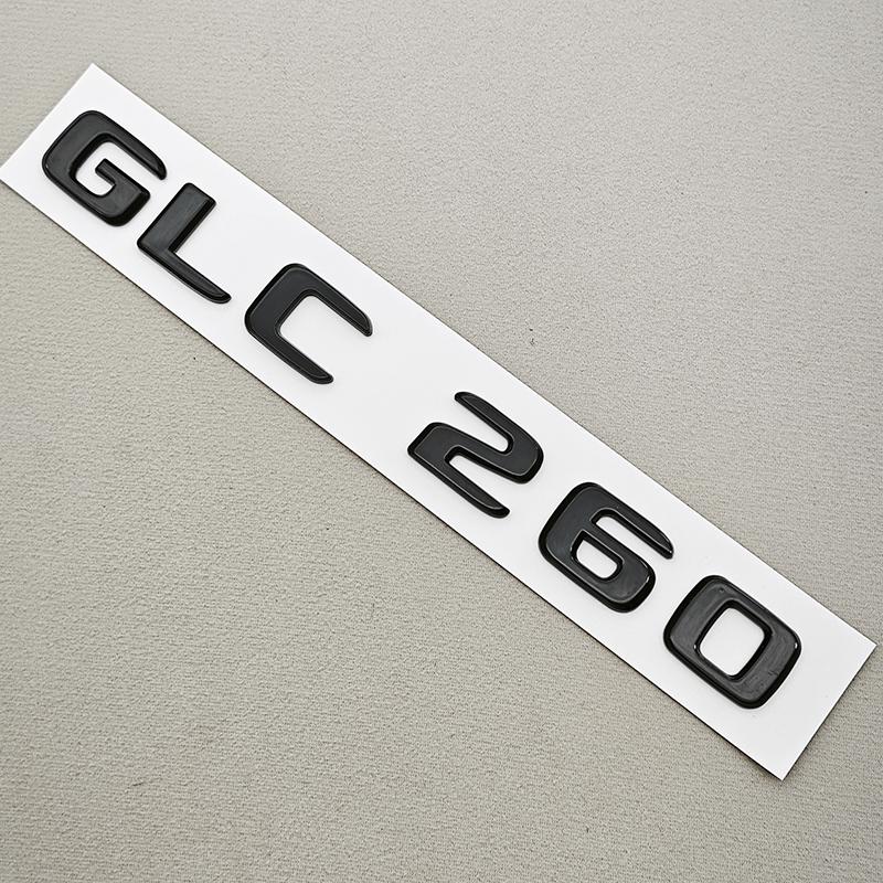 CXEHU1 3D ABS GLC200 GLC260 GLC300 Rear Trunk Letters Emblem Badge Logo Sticker For Mercedes Benz GLC Class Car Styling Accessories