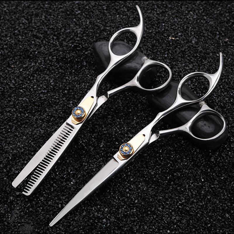 Профессиональные 6-дюймовые ножницы для волос Gem Hair Scissors Haircutting Barber Makas Scisors Hair Cutting Shears Hairdresser Scissors