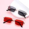 1PC Unisex Rectangle Sunglasses New Ocean Lens Candy Colors Retro Classic Fashion Small Metal Eyewear Vintage Glasses