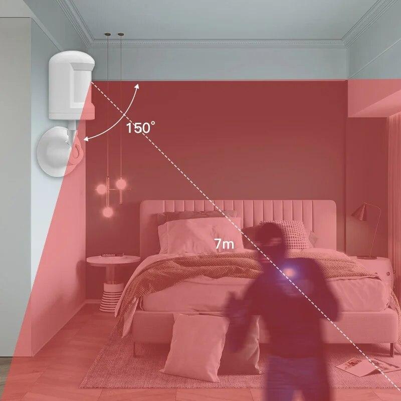 Tuya Smart ZigBee 3.0 PIR-датчик инфракрасного излучения Беспроводной выключатель освещения PIR-датчик движения человеческого тела Alexa Google Voice