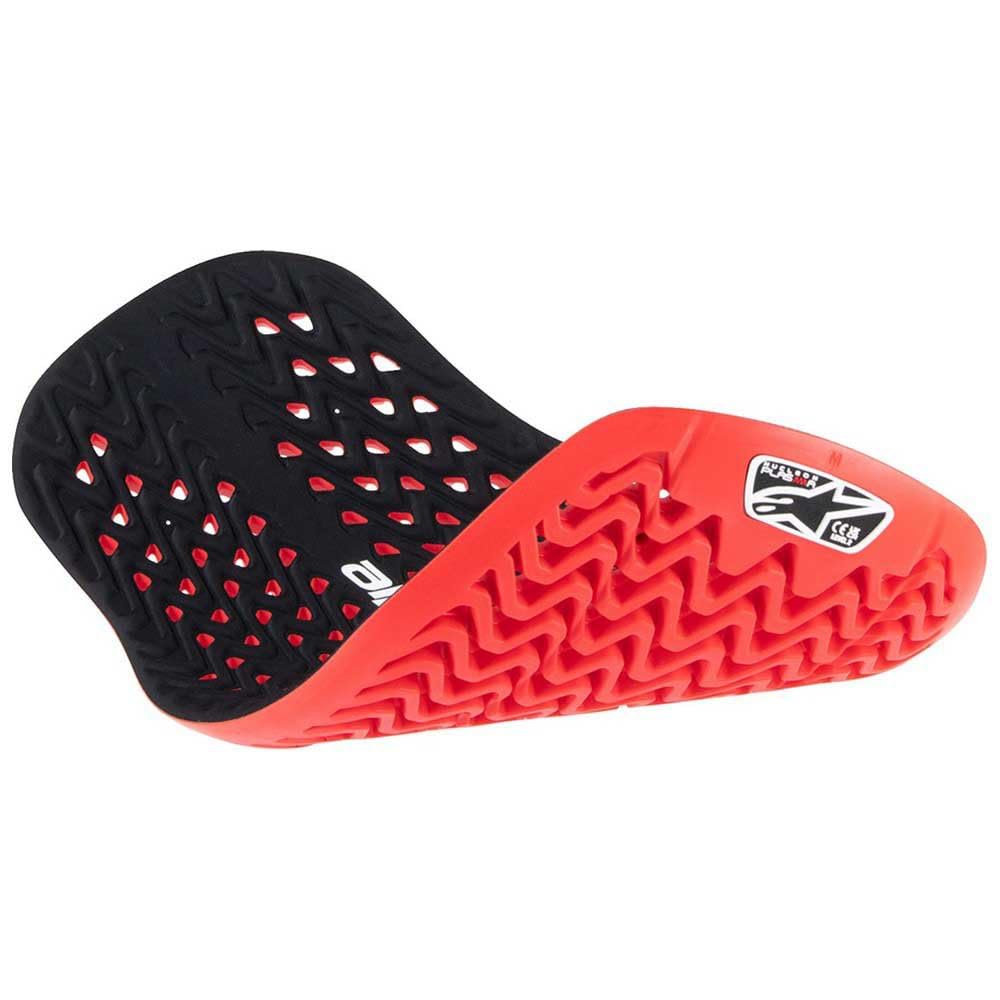 Alpinestars Motorcycle with Nucleon Plasma Back Protector Insert Protector, Red/Black (Size L)