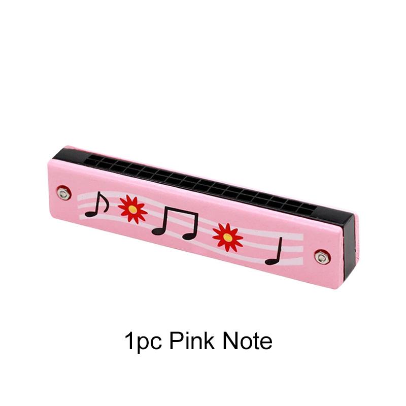 1 шт. Деревянная губная гармошка Музыкальный инструмент 16 отверстий Мультяшный милый узор для начинающих Музыкальные учебные пособия Школьные награды TMZ