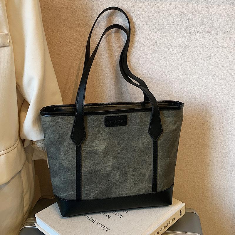 Трендовая, Модная, Высококачественная, Вместительная, Ретро сумка-тоут на одно плечо под мышкой для осенних поездок на работу