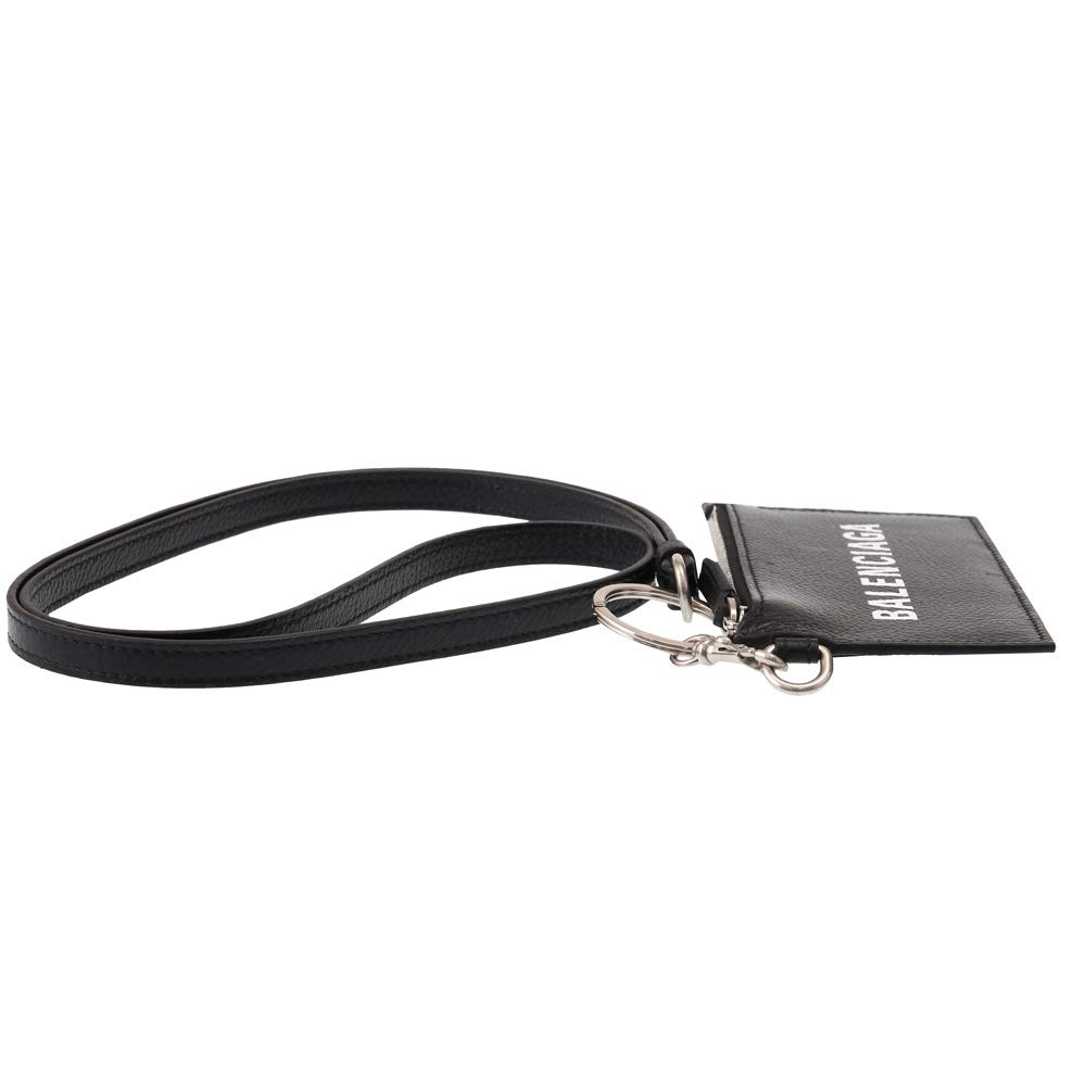 Шнурок для ключей и кредитной карты Шейный шнурок с кармашком для ключей Держатель для карт Черный 594548 1IZI3 1090 [Balenciaga] & [Товар]