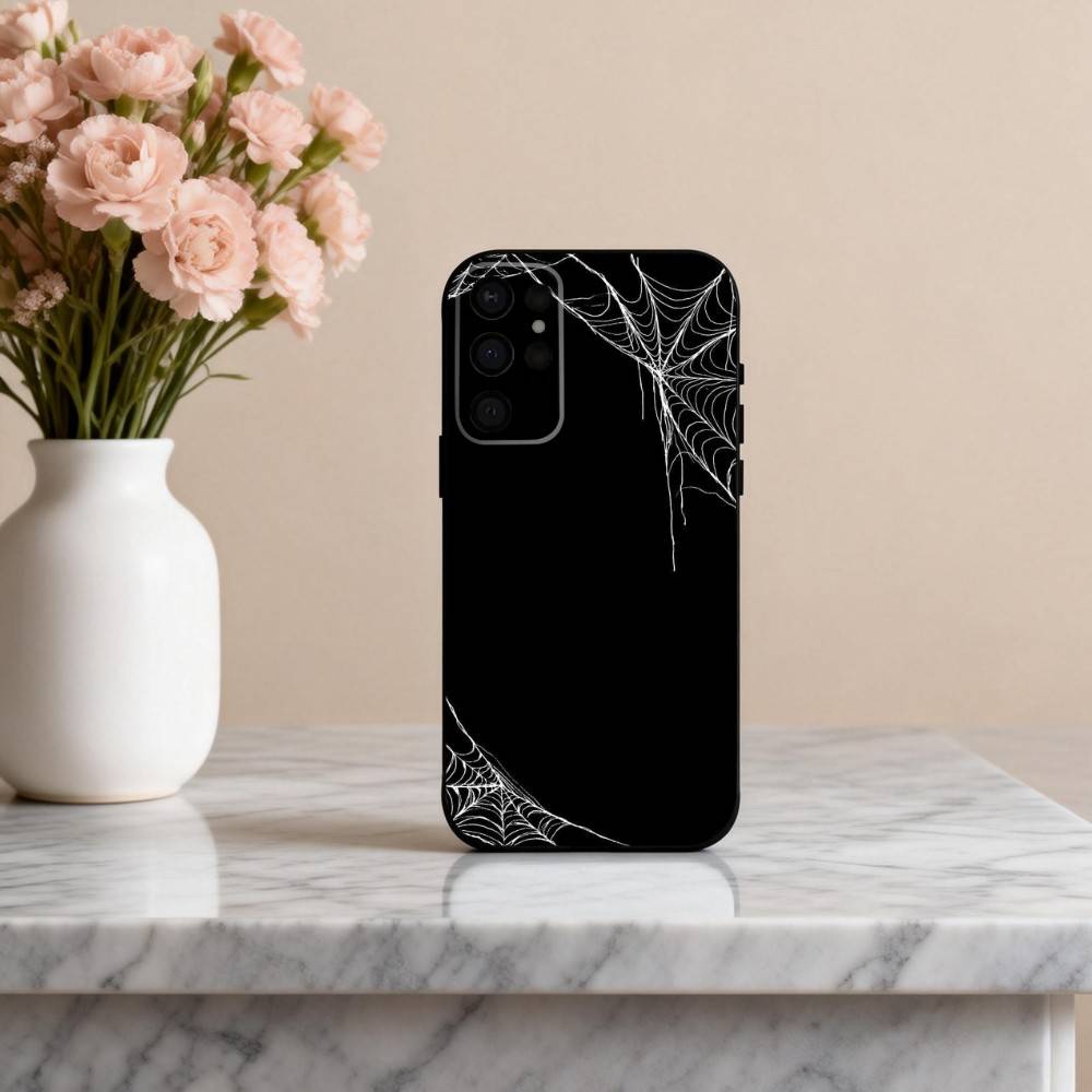 Чехол для телефона S-Spider W-web P-pattern Для Samsung S25,S24,S21,S22,S23,S30,Ultra,S20,Plus,Другие Мягкий Черный Чехол