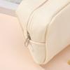 1Pc Solid Color Pencil Case Canvas Stationery Storage Pouch Simple Pencil Pouch  School Supplies