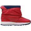 Adidas Originals ZX Flux Synthetic Leather Fabric Casual Non-Slip Kick-Resistant Wear-Resistant Warm High-Top Walker Shoes Baby Shoes Red S76272