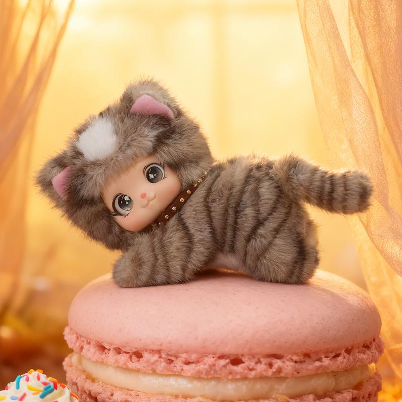 Милая Плюшевая Игрушка Случайный Рисунок Животное Кролик Полосатый Кот Винилово-Плюшевые Игрушки Гигантская Панда Лежащая Поза Животное Подарки на День Рождения Рождество