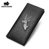Fashion Men Wallets Long Slim Bifold 3D Printed Credit Card Holder Purse