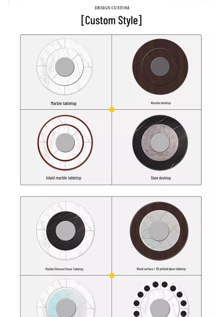 Large Electric Round Dining Table with Turntable for 20-Person - Ideal for Private Room, Restaurant, or Home Hot Pot Use