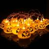 150CM Halloween Fun Light String Portable Pumpkin Skeleton Head Home Bar Decoration LED String Light Home Halloween Party Decoration