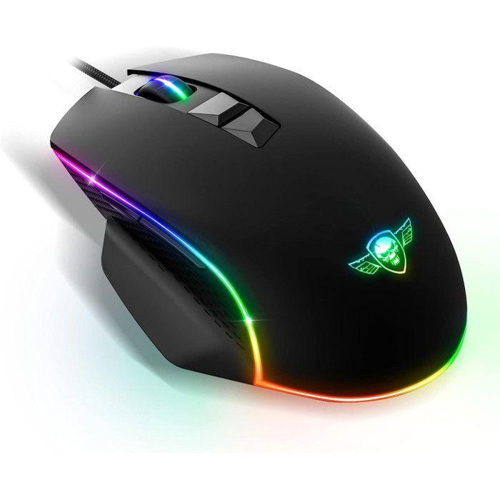 Souris Gamer - Spirit Of Gamer - PRO M1 - RGB Filaire - 8000 DPI - 7 Boutons Programmables