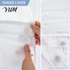 Breathable Mesh Shower Curtain No Hook Curtain, Waterproof with Snap-on Liner, Machine Washable Top, Divider for Bathroom RV Hotel Guest