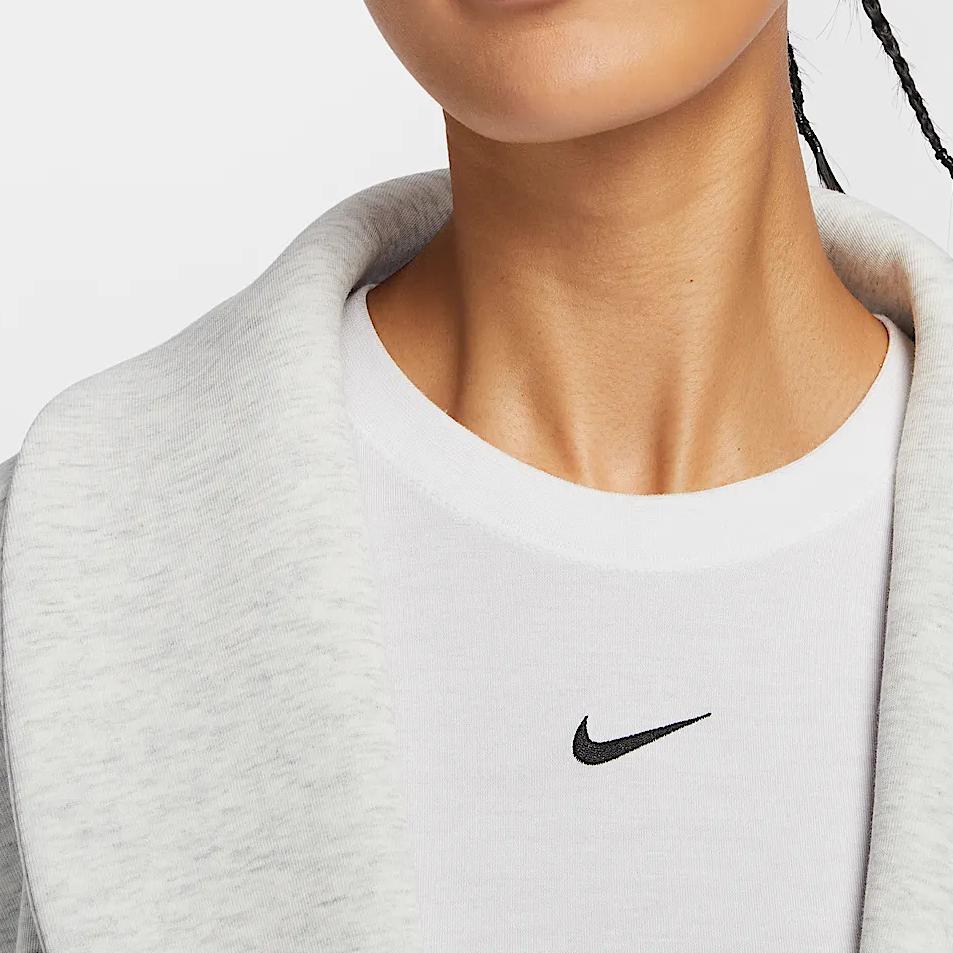 Nike Спортивная одежда Tech Fleece Стильная Универсальная Удобная Куртка с длинным рукавом Женские куртки Белый HJ0970-013