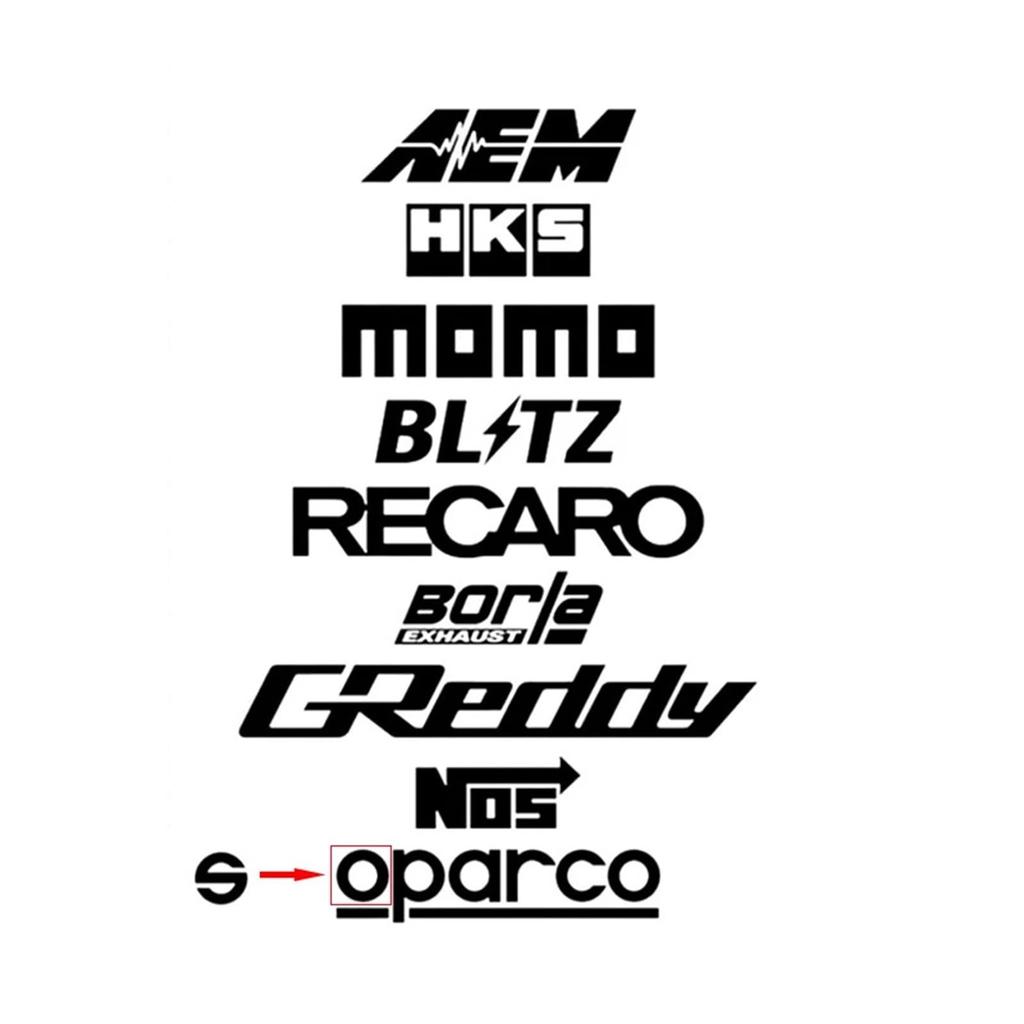 33.6*21.8cm, Car Door Decal Set Creative Racing Sponsor Decoration Sticker Auto Accessories (Red)