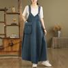 Retro Denim Suspender Skirt Women's Spring, Autumn and Summer Suspender Skirt Loose Plus Size Dress