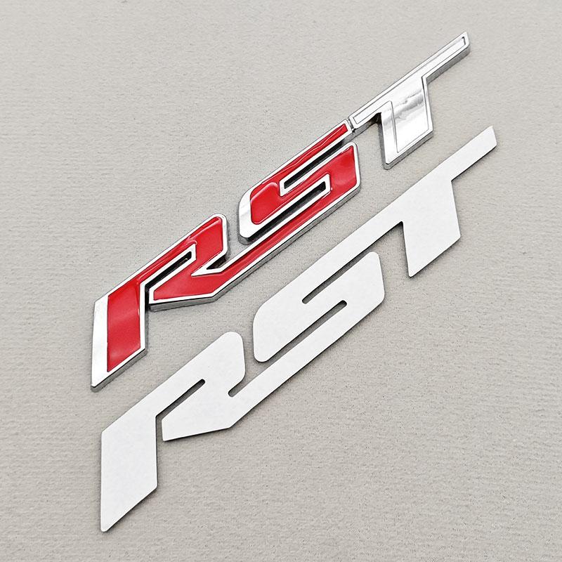 3D Metal Car Sticker Logo RST Emblem Front Fender Rear Trunk Badge For Chevrolet Silverado Tahoe Suburban Traverse Accessories NP4