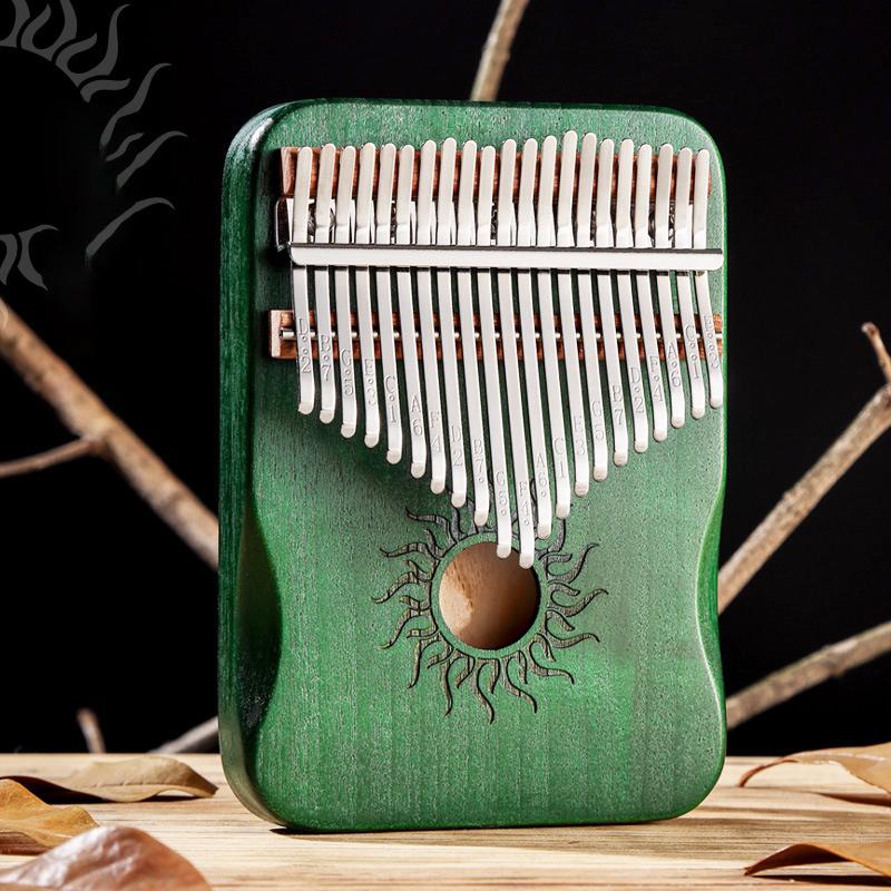 21 Key Maple Kalimba Thumb Piano Portable for Beginners Gift for Kids and Adults Musical Instrument 17 Key