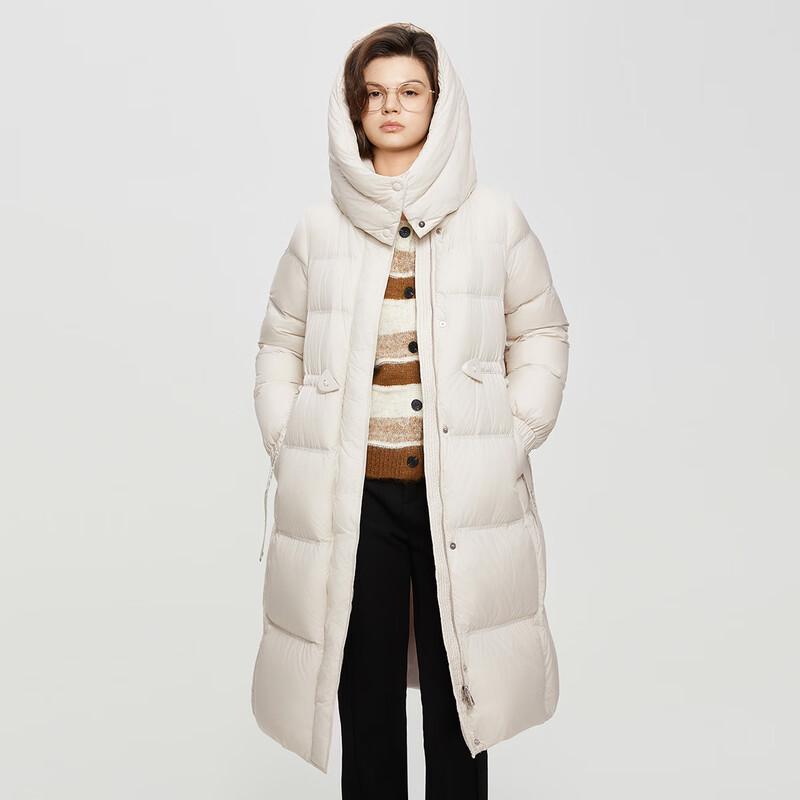 Women's Mid-Length Hooded Down Jacket