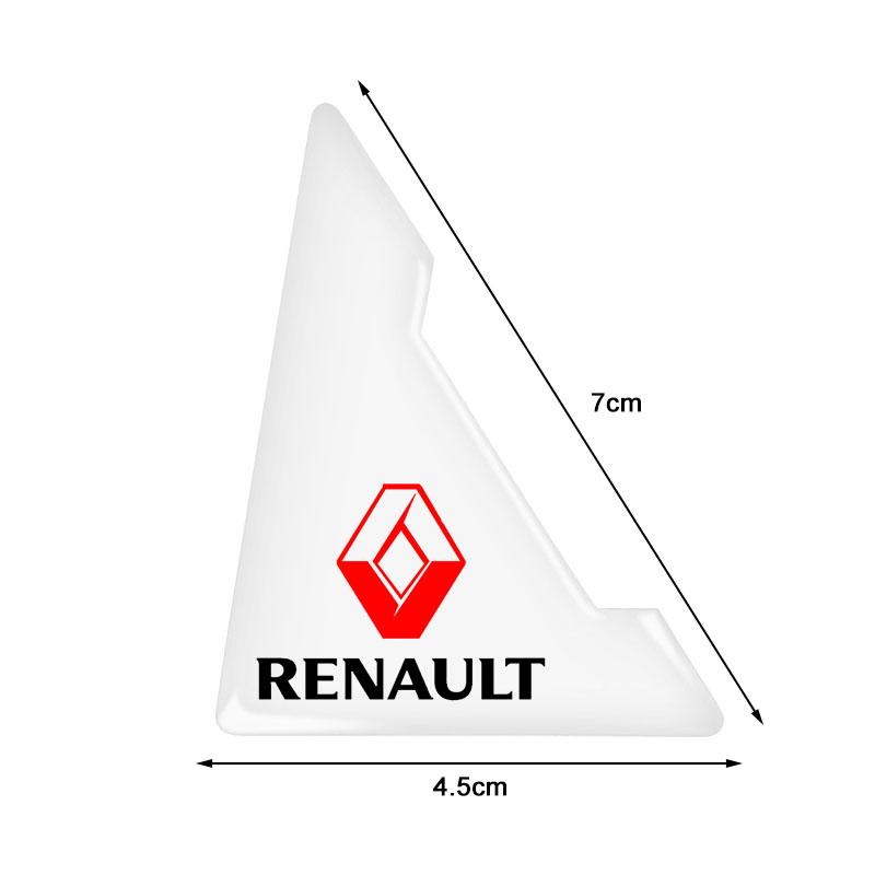 2Pcs Car Door Corner Protection Decals Stickers Car Styling For Renault Duster Kaptur Clio Logan Captur Megane 2 3 Laguna d111