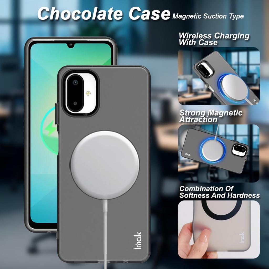 For Samsung Galaxy F06 5G Phone Case IMAK Chocolate Magnetic Case