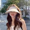 Women's Summer Sun Hat UV Shielding Large Brim Show Face Small Empty Top Hair Band Sun Hat Outdoor Versatile Hat