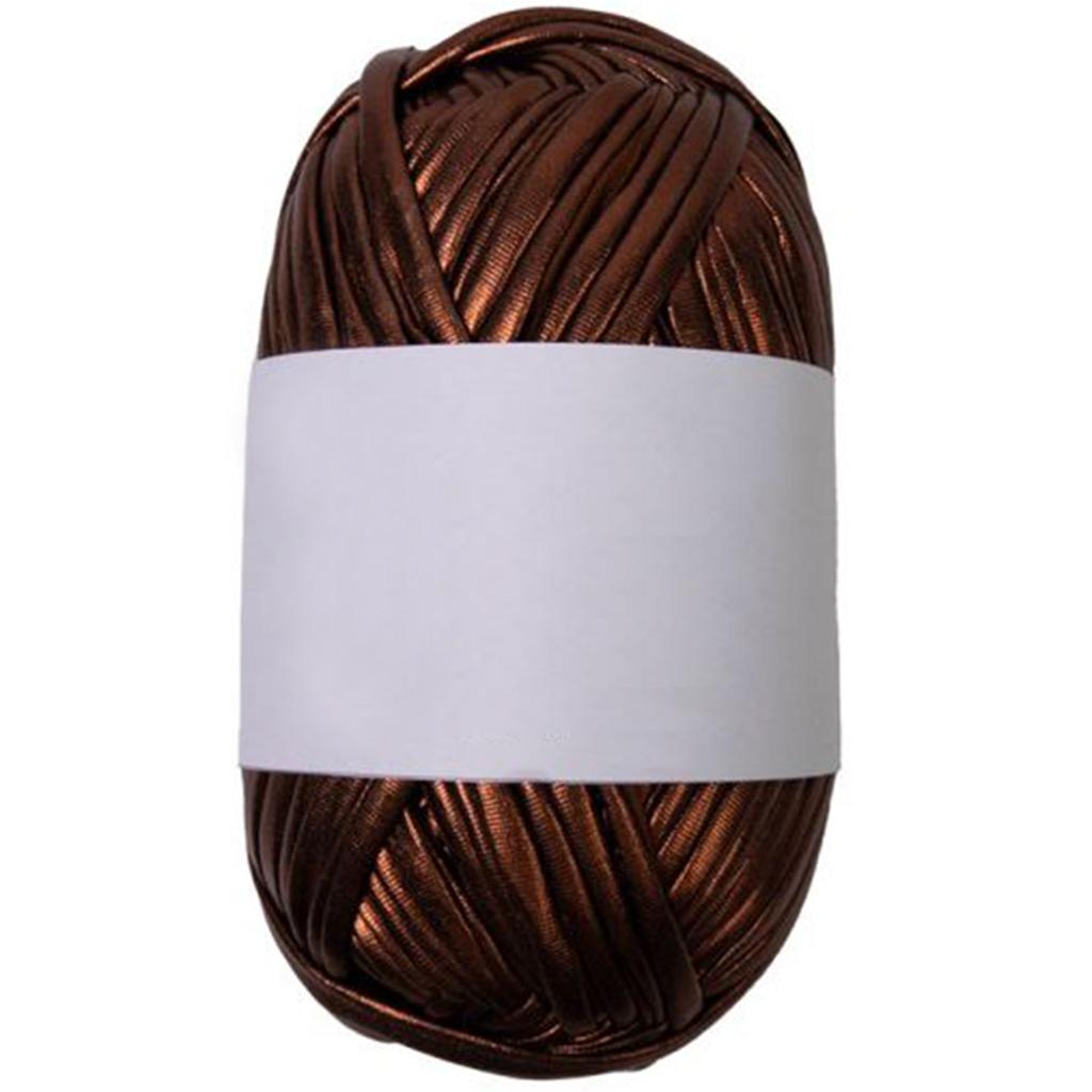 43.74yd Metallic Tshirt Yarn Fabric Cloth Knitting Yarn for Handmade Bag Purse Wallet Blanket Cushion Mug Pad Crocheting