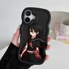 Akame Kurome Чехол для мобильного телефона из ТПУ с волнистым краем для iPhone 17 16 15 14 13 12 11 Air Pro Max Plus Цветная обложка