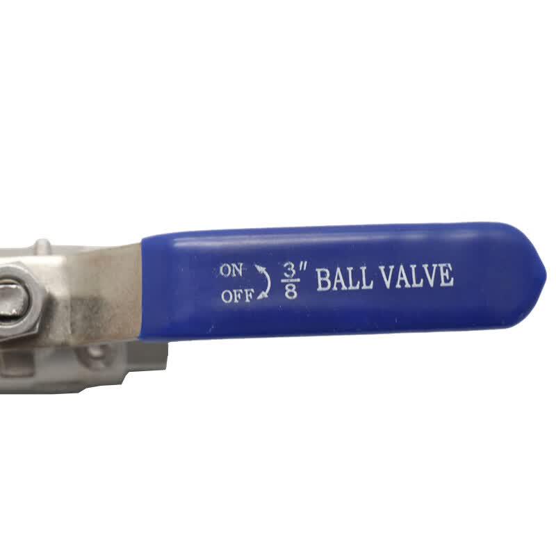 HSDIC 304 Stainless Steel Manual Two-Piece Ball Valve, Internal Thread