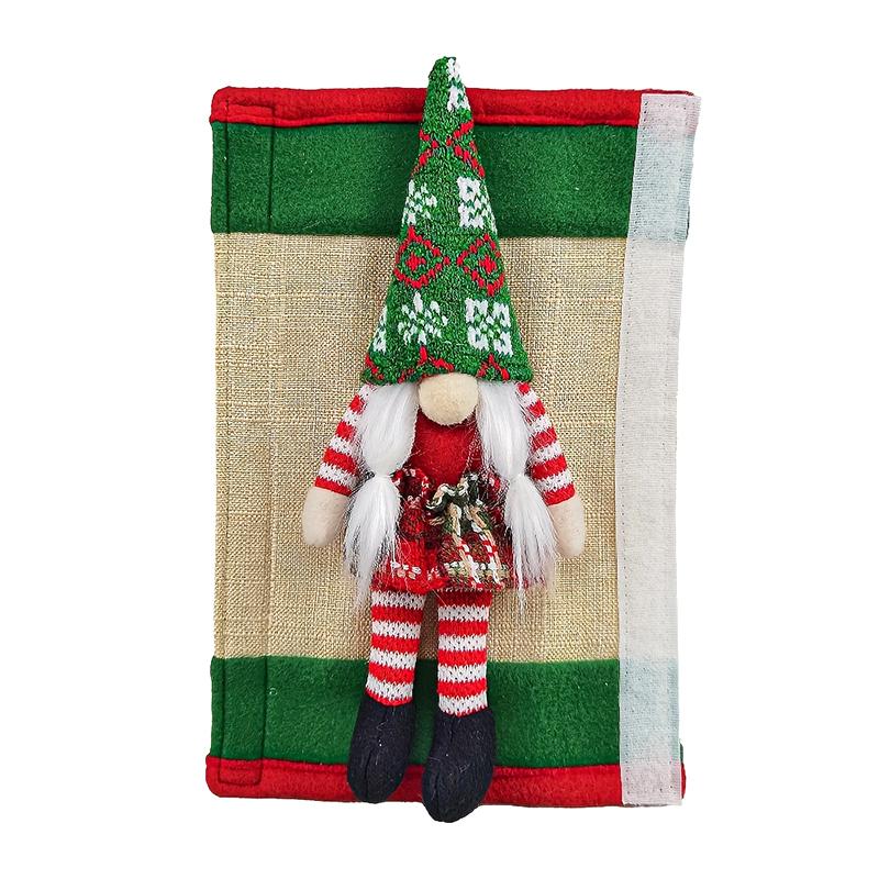 Christmas Handle Cover Christmas Atmosphere Elf Design Store Decoration Home Decor Multifunctional 2PCS/Set