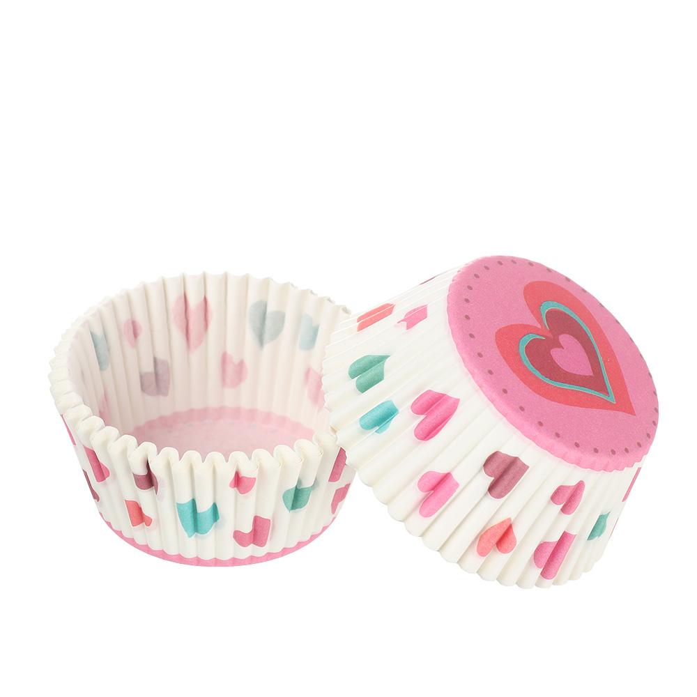 100Pcs Party Muffin Cup Rainbow Cake Mold Paper Cupcake Baking Boxes Wrapper