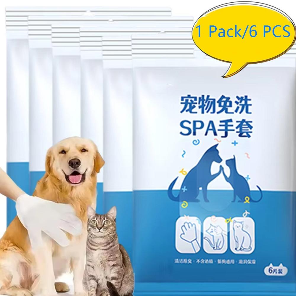 No Rinse Washing Pet Wash Free Glove Deodorizing Cat Wash Free Towels New Dog Disposable Glove