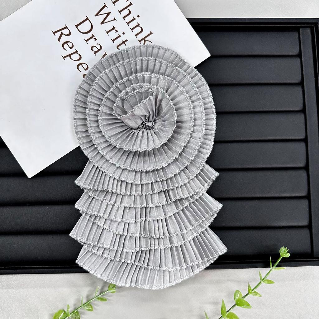 Нежный многоцветный шифоновый цветок многослойная плиссированная тканевая наклейка крафт цветок свадебное платье платье топ декоративные аксессуары