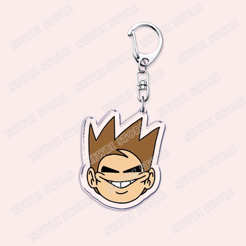 Популярные брелки Eddsworld Торд для аксессуаров Сумки Аниме Комикс Ринго Эддс Мем Брелки Украшения Геймеры Фанаты Друзья Подарки